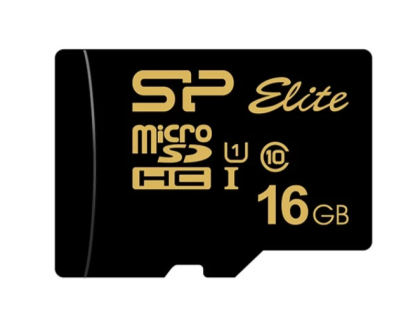Silicon Power Elite Gold 16Gb MicroSD + SD адаптер(SP016GBSTHBU1V1GSP)