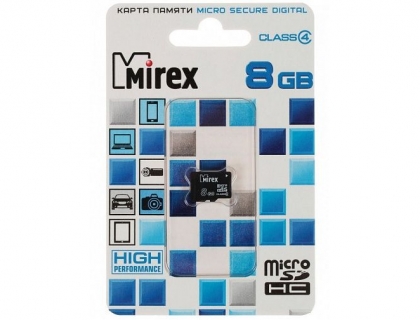 Mirex microSDHC Class 4 8GB (13612-MCROSD08)