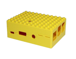 ACD ABS Plastic Building Block case for Raspberry Pi 3 B (RA185) Yellow