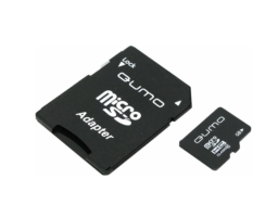QUMO 4Gb MicroSD + SD адаптер (QM4GMICSDHC4)