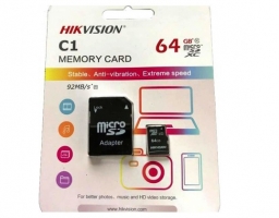 Hikvision HS-TF-C1 microSDHC 64GB (HS-TF-C1(STD)/64G/ADAPTER)