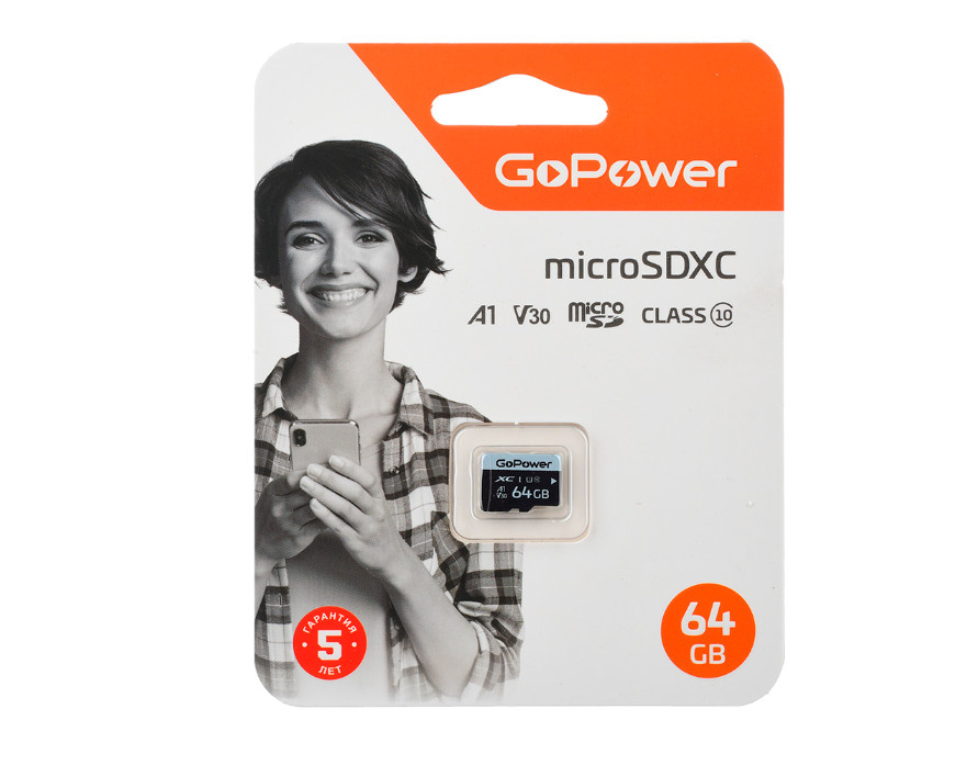 GoPower 64Gb MicroSD (00-00025677)