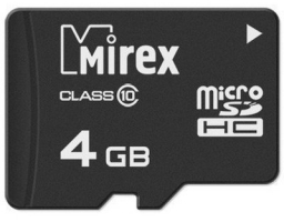 Mirex microSDHC Class 10 4GB (13612-MC10SD04)